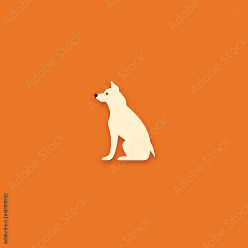 Minimalist Dog Logo Design