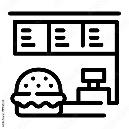 food court Line Icon