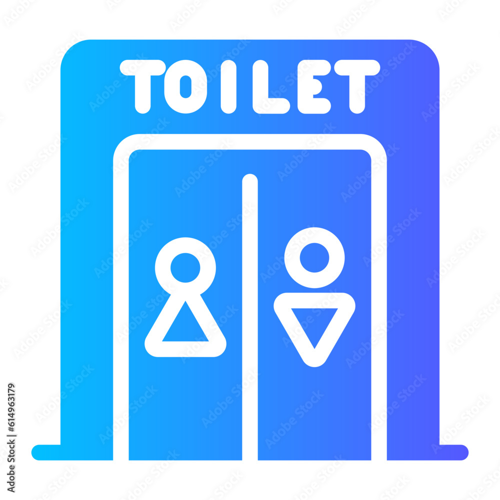 toilet Gradient icon toilet Gradient icon
