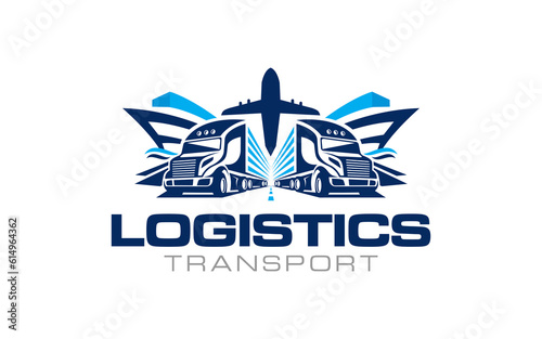 Illustration graphic vector of logistics and delivery services company logo design template
