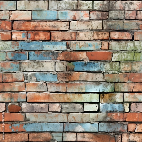 Seamless old brick wall pattern