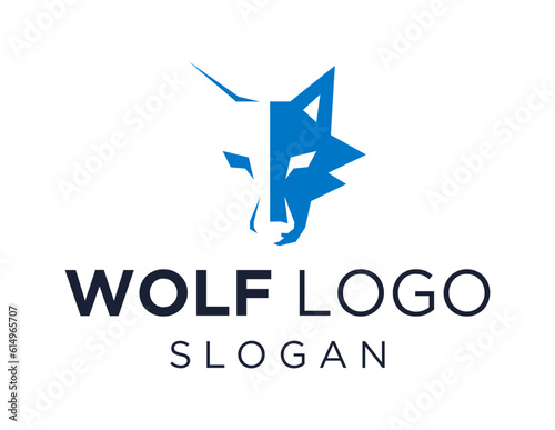 Logo about Wolf on a white background. created using the CorelDraw application.