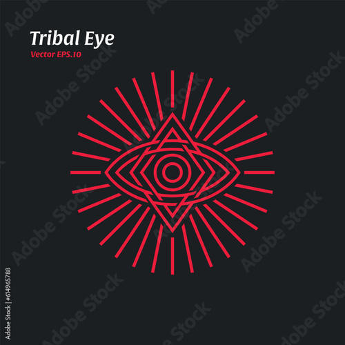 Tribal Tattoo Eye Logo