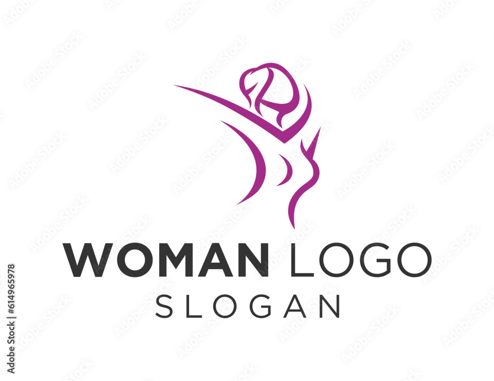 Logo about Woman on a white background. created using the CorelDraw application. Logo about Woman on a white background. created using the CorelDraw application.