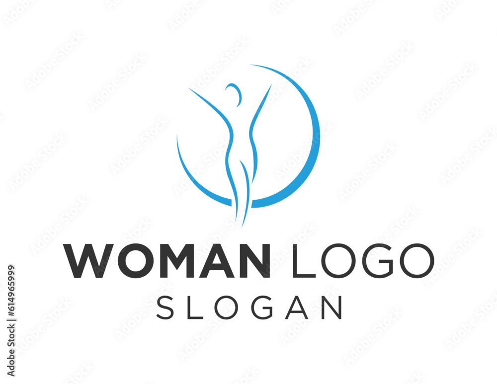 Logo about Woman on a white background. created using the CorelDraw application.