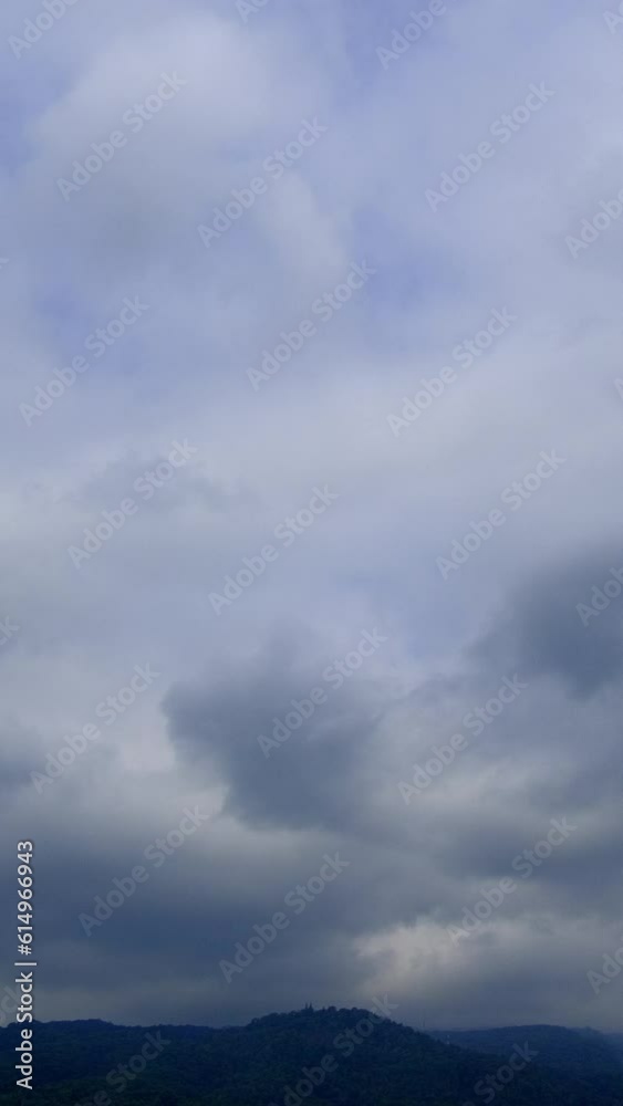 Cloudy sky before storm vertical video time lapse on a cloudy day. Cloudy sky before storm vertical video time lapse on a cloudy day.