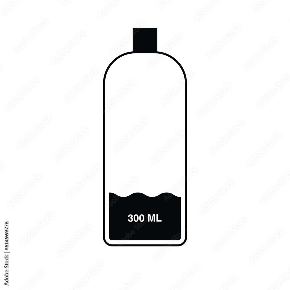 300 ml water bottle icon vector illustration eps 300 ml water bottle icon vector illustration eps
