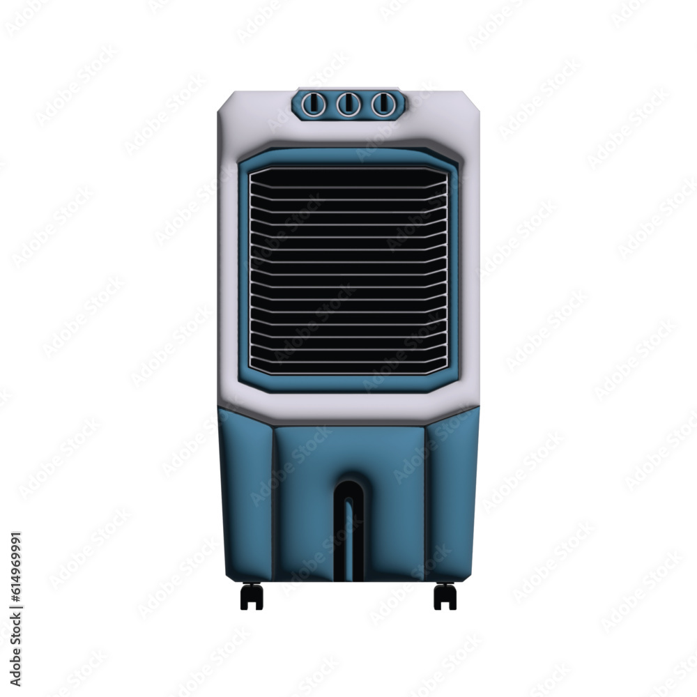 blue 3d isolated air cooler design blue 3d isolated air cooler design