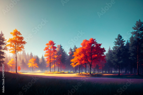 Generative concept art illustration. Generative ai.