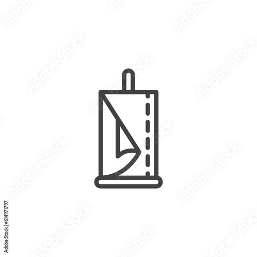 Paper towel line icon