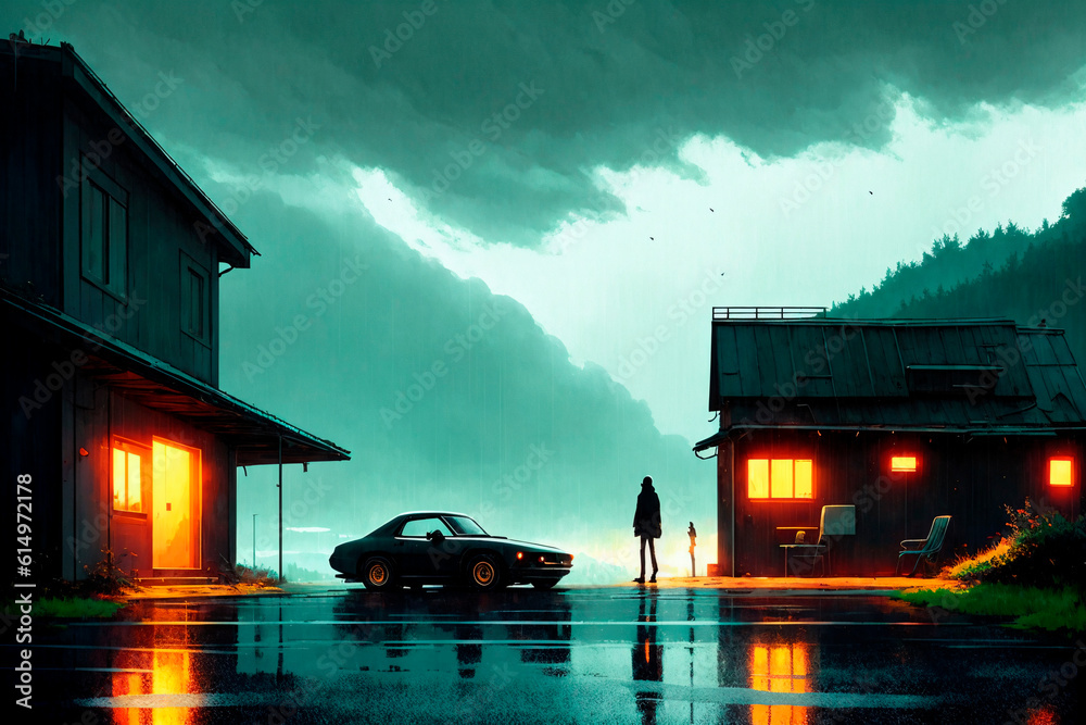 Obraz premium Generative concept art illustration. Generative ai.