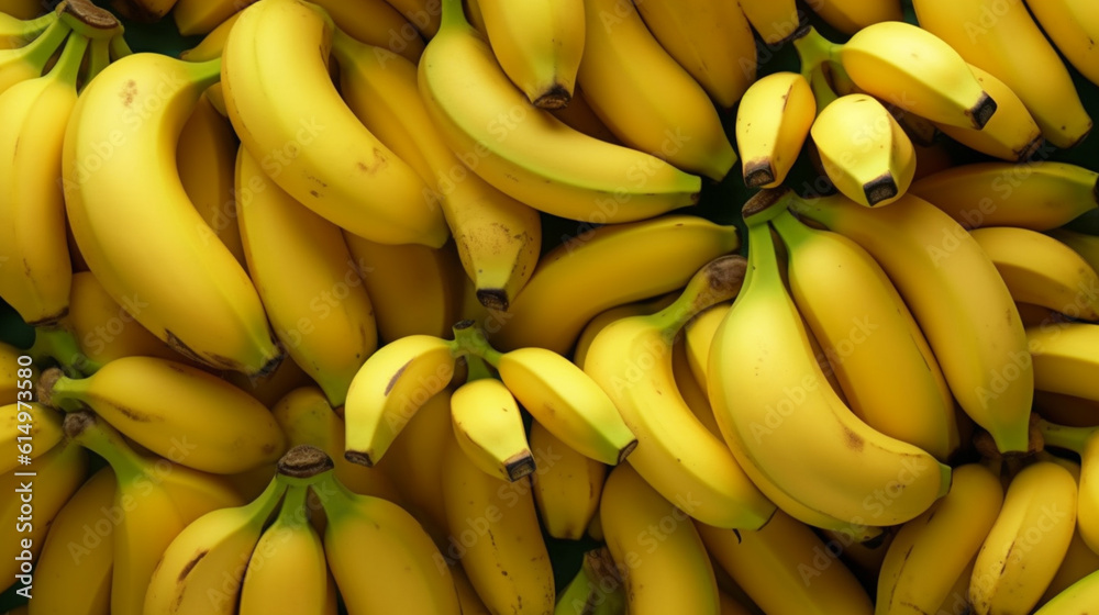 banana background collection of healthy food fruit and vegetables, natural background of fresh sweet banana representing concept of organic fruit, healthy eating, fresh ingredient