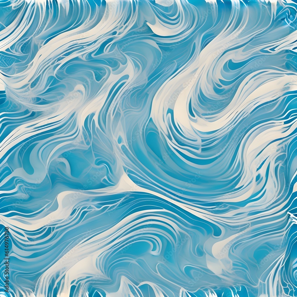 A seamless vector art with flowing and curving lines in various colors, resembling gentle waves. This pattern creates a sense of movement and tranquility, suitable for t-shirts and relaxation spaces .