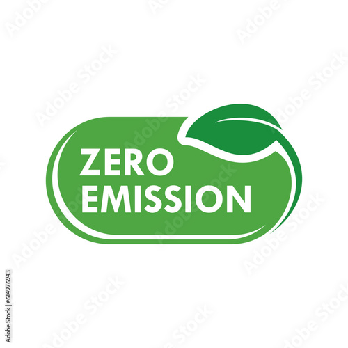 Zero emission design template illustration