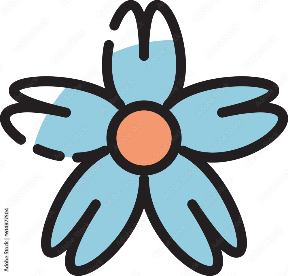 vector flower shape icon design in white, black, pale blue and pale orange, the colors are using a pastel color palette. the colors and shapes of the flowers represent minimalism, simple and flexible. vector flower shape icon design in white, black, pale blue and pale orange, the colors are using a pastel color palette. the colors and shapes of the flowers represent minimalism, simple and flexible.