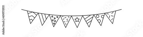 Party Flag, bunting graphic background