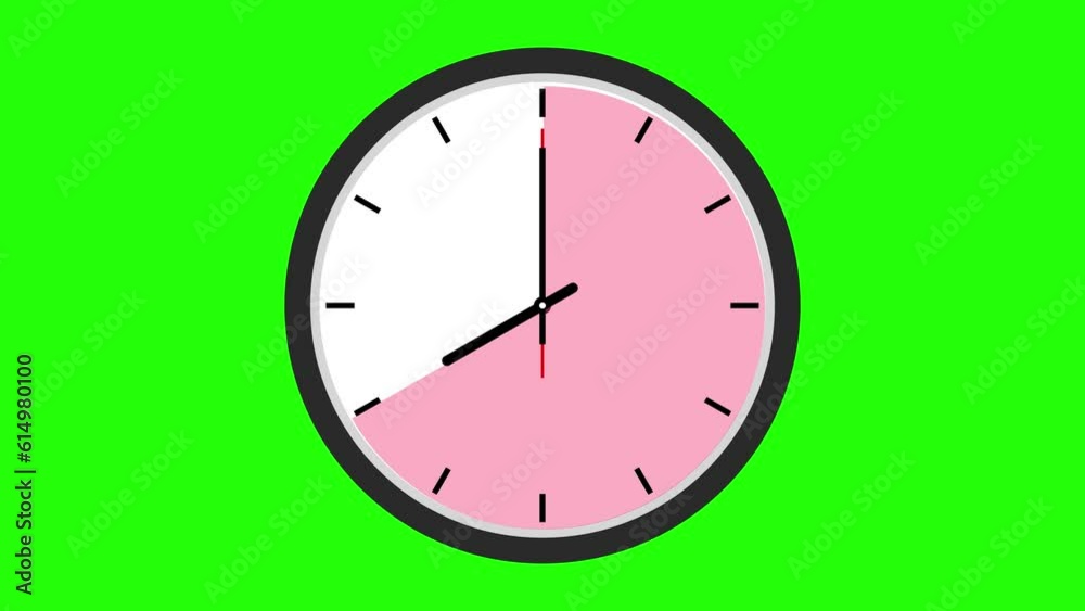 round clock animation wall clock 8 clock greenscreen animation round clock animation wall clock 8 clock greenscreen animation