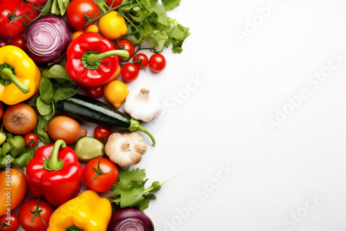 tomato green fruit food background object white vegetable healthy isolated vegetarian. Generative AI.