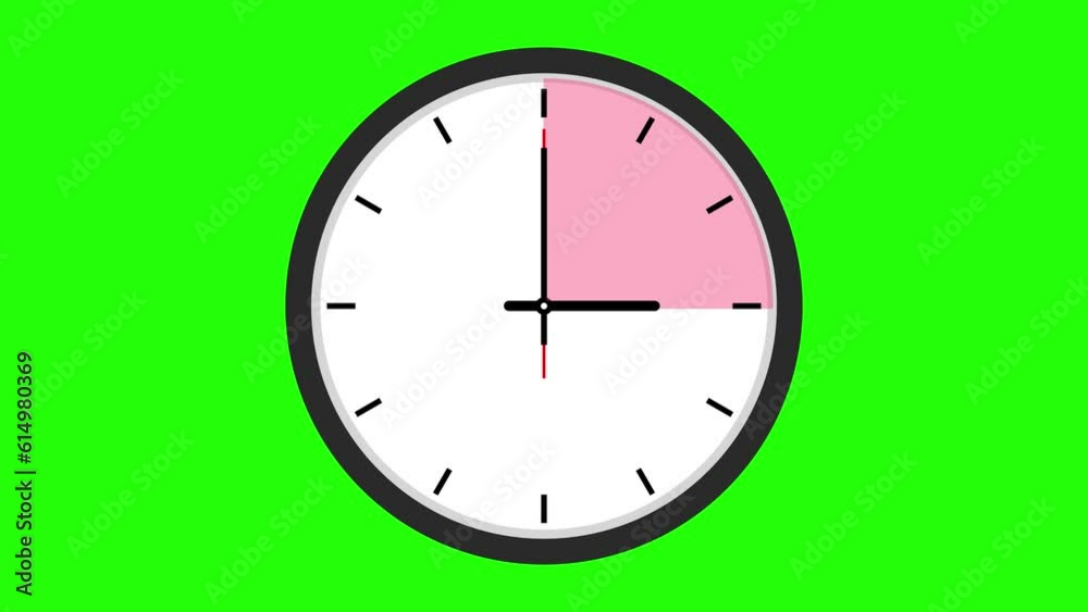 round clock animation wall clock 3 clock greenscreen animation round clock animation wall clock 3 clock greenscreen animation