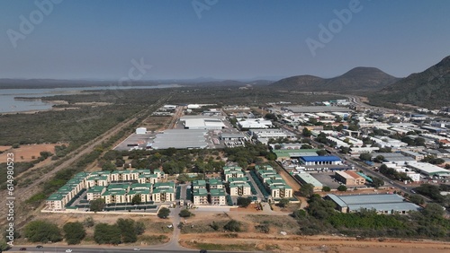 Commerce Park GICP aerial view in Gaborone, Botswana, Africa