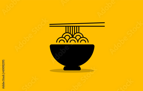 noodle, pasta, spaghetti icon illustration