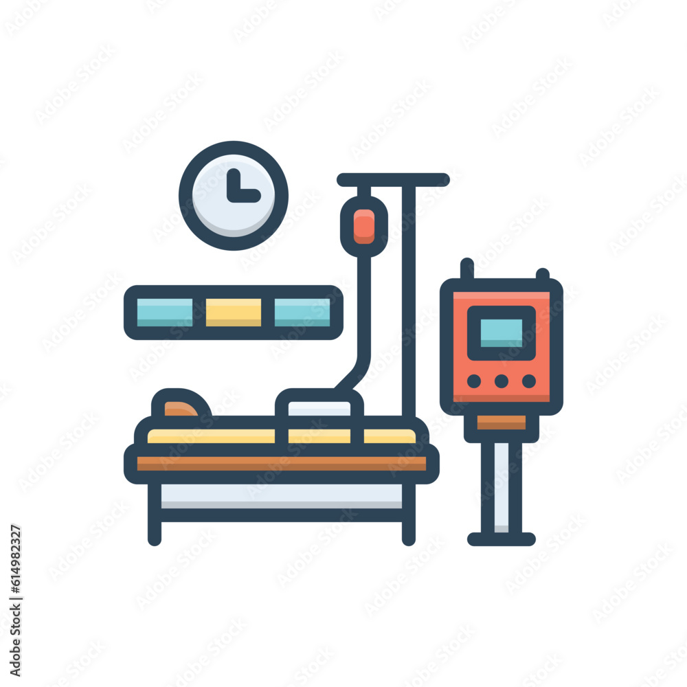 Color illustration icon for intensive 
