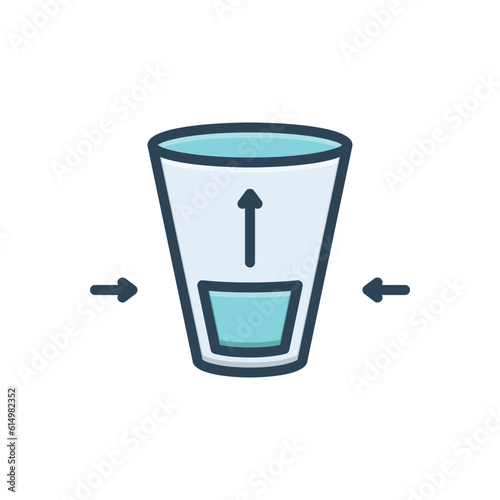 Color illustration icon for slight 