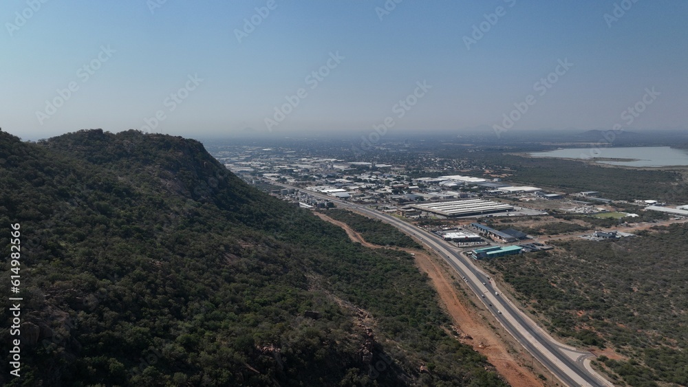 Commerce Park GICP aerial view in Gaborone, Botswana, Africa