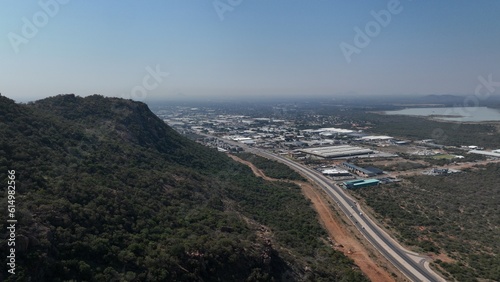 Commerce Park GICP aerial view in Gaborone  Botswana  Africa