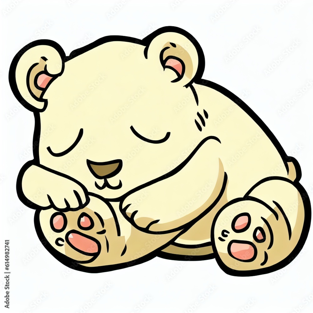 Tired bear resting Tired bear resting