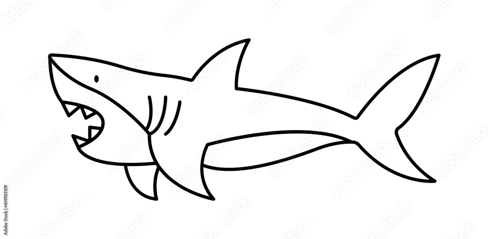 Obraz premium Shark icon