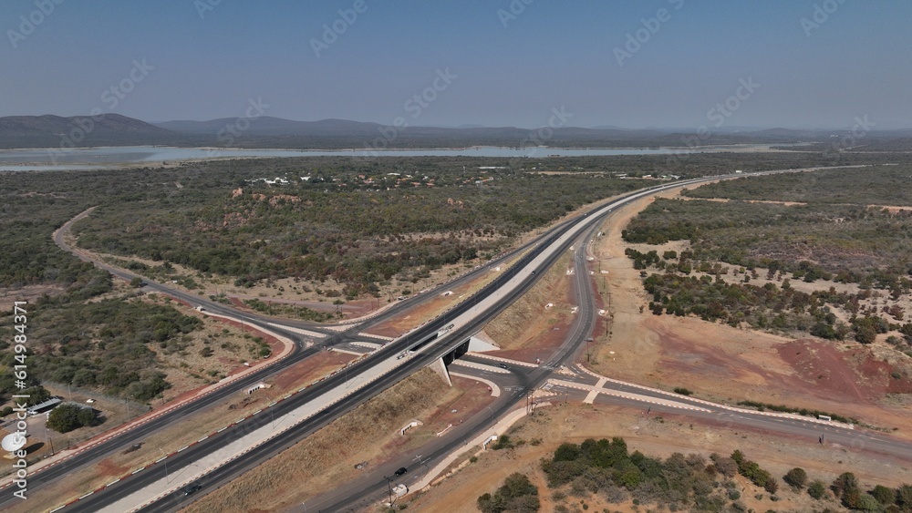 St Joseph's College Interchange near Gaborone, Botswana, Africa St Joseph's College Interchange near Gaborone, Botswana, Africa