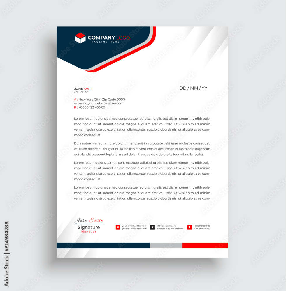 Modern creative clean business letterhead design
template corporate letterhead vector illustration. Modern creative clean business letterhead design
template corporate letterhead vector illustration.