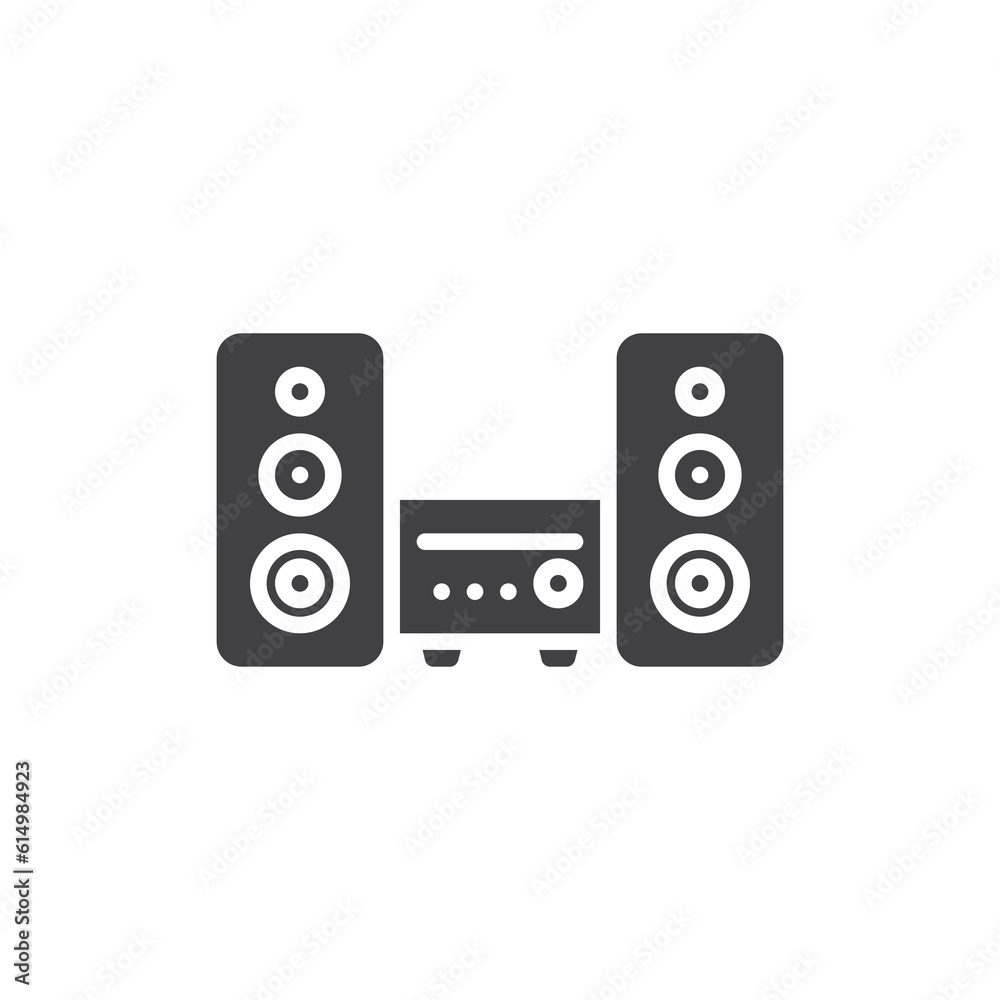 Sound speakers vector icon Sound speakers vector icon