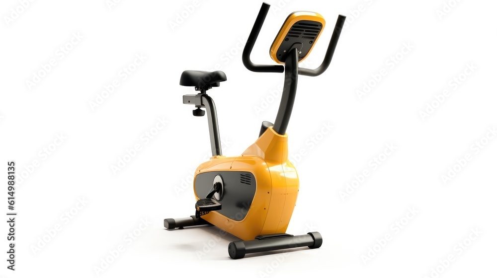 Modern cycle machine or exercise bike for gym or home trainings isolated on white background. Modern cycle machine or exercise bike for gym or home trainings isolated on white background.