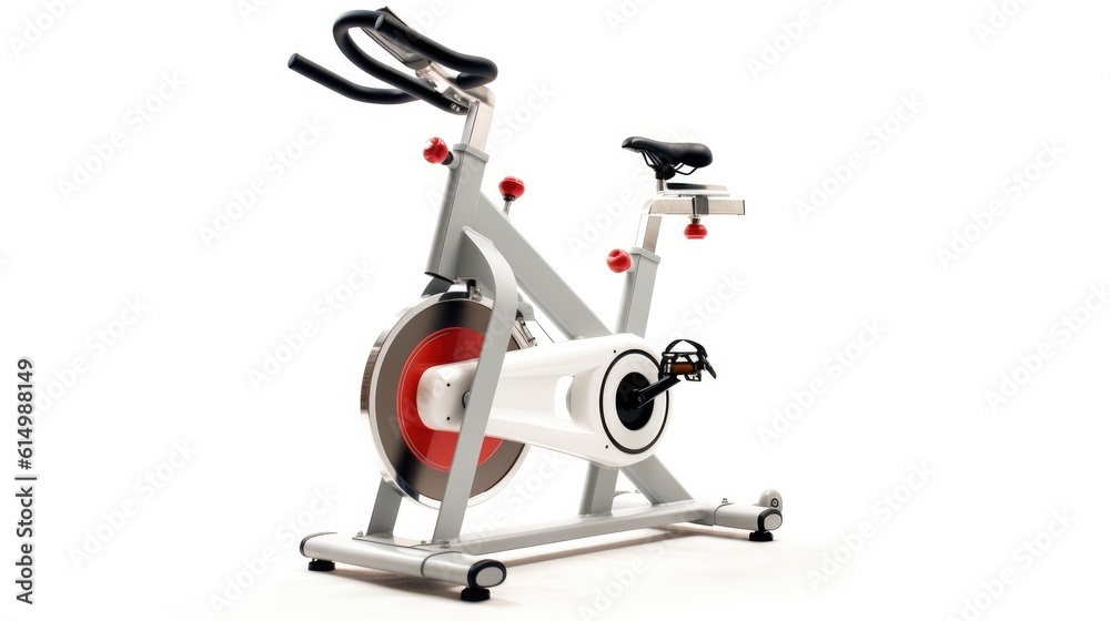 Modern cycle machine or exercise bike for gym or home trainings isolated on white background. Modern cycle machine or exercise bike for gym or home trainings isolated on white background.