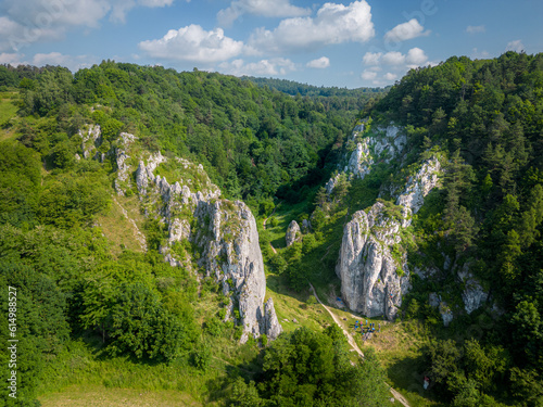 Jura - Brama Krakowska - wspinanie na skałkach wapiennych