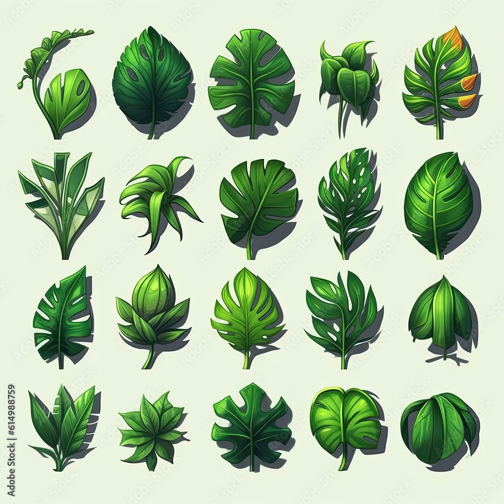 summer tropical leaf ai generated