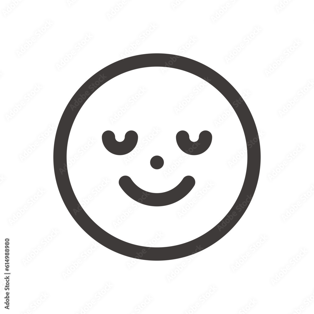 Fototapeta premium 製品設計やアプリ開発やプログラミングに最適な、シンプルで使いやすい笑顔の絵文字アイコン9