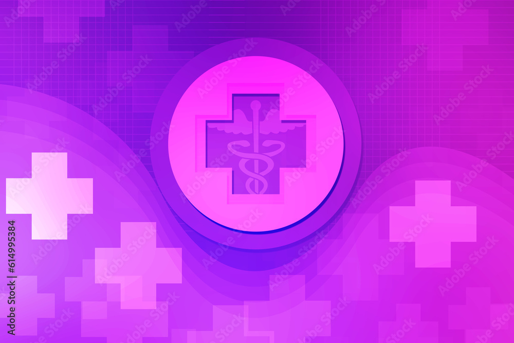 Obraz premium 2d illustration caduceus medical symbol