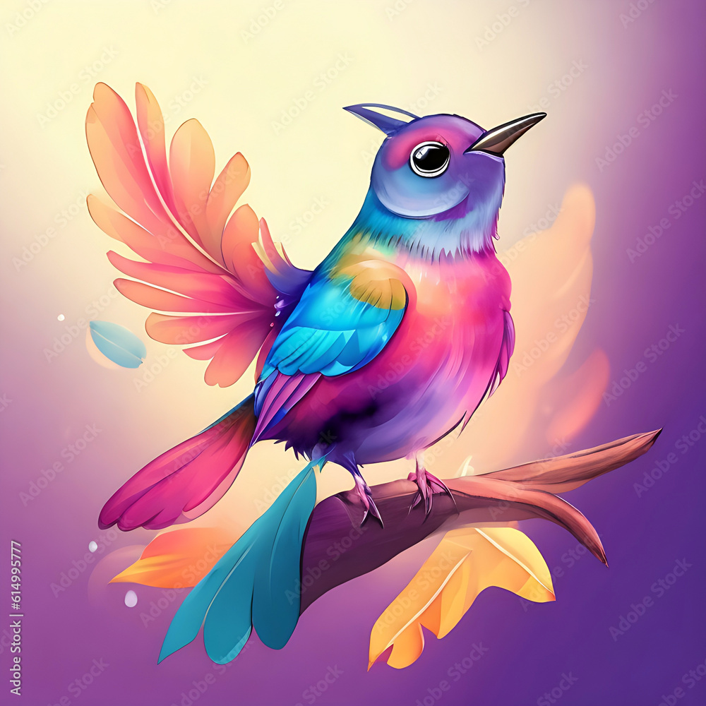 Obraz premium illustration of a bird