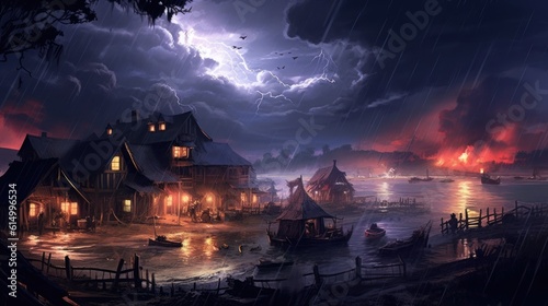 Storm Game Environment Art