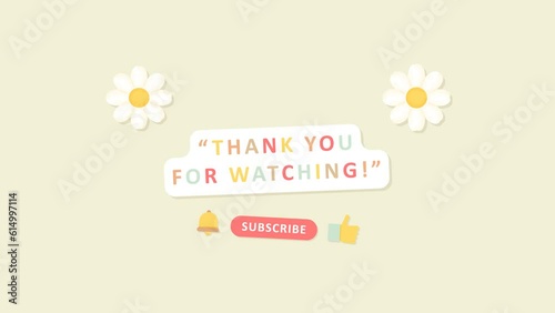 Animated End Screen. For End Screen Video Template