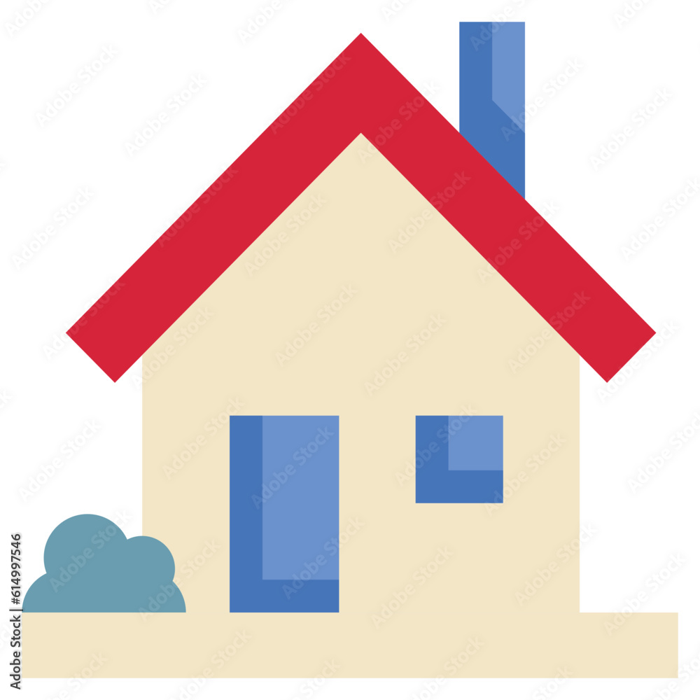 house realestate home building location map icon flat style house realestate home building location map icon flat style