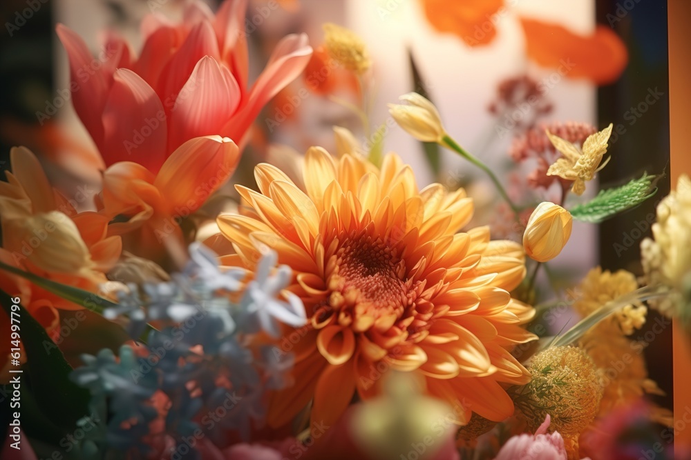 Obraz premium flower arrangements. Generated by AI.
