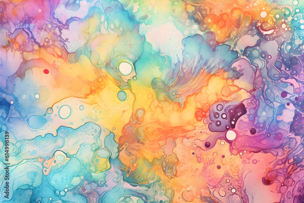 abstract watercolour psychedelic background