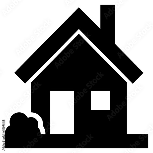 house realestate home building location map icon solid glyph