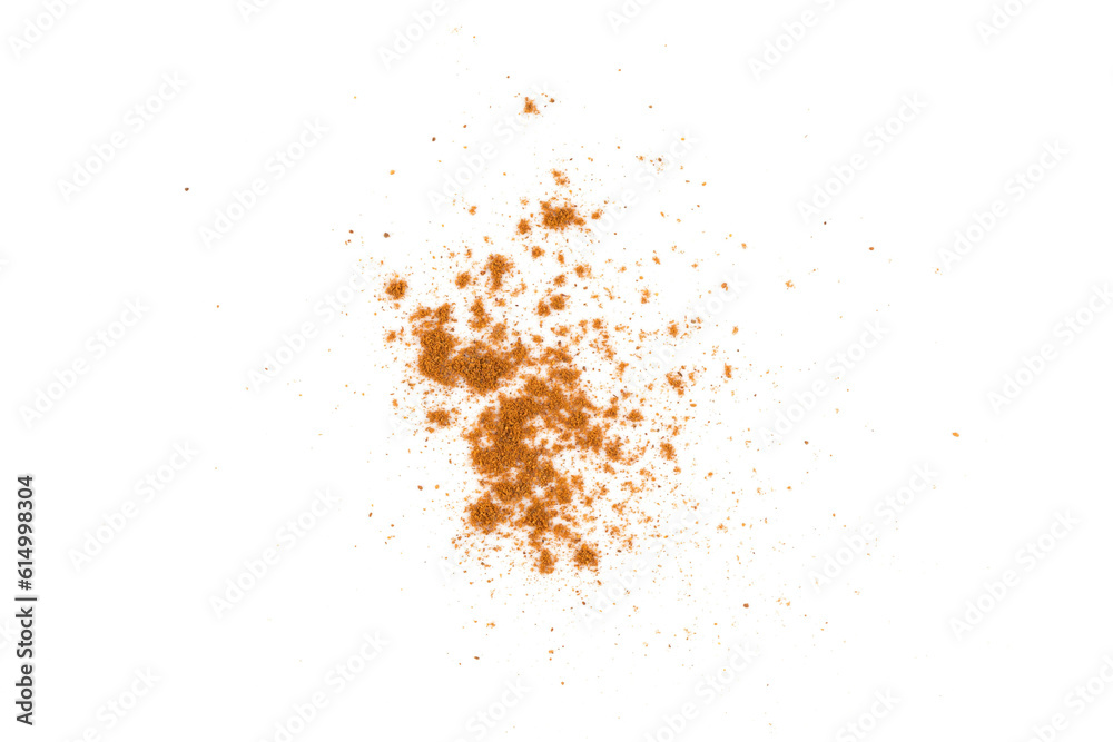 cinnamon powder closeup cinnamon powder closeup