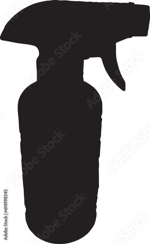 a silhouette of disinfectant spray.