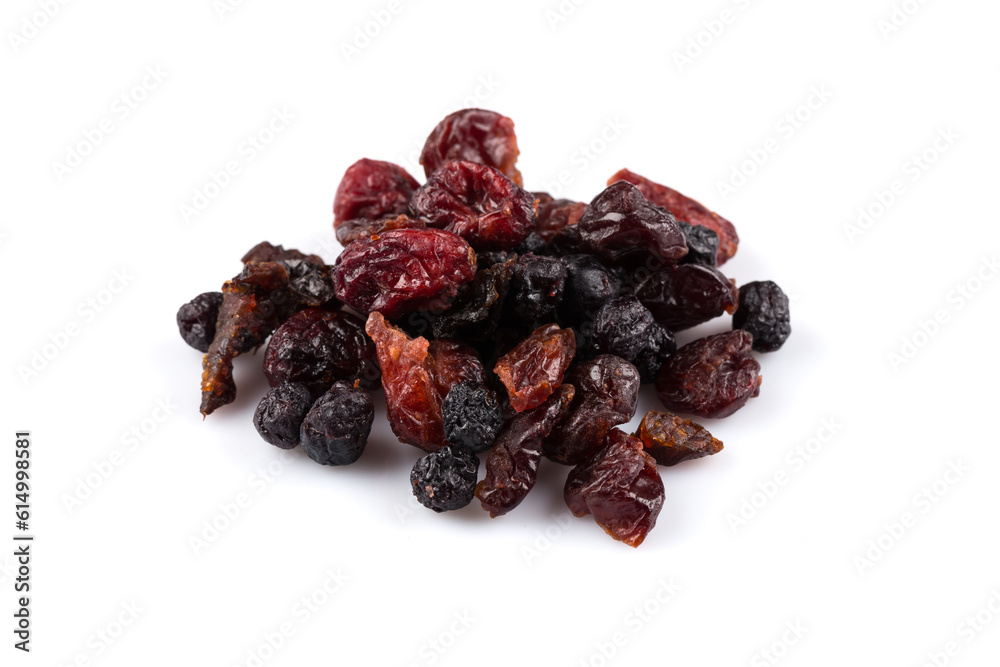 Dried cranberries, cherries and blueberries Dried cranberries, cherries and blueberries